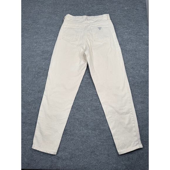 Vintage Guess by Georges Marciano High Rise Jeans USA Style 48115 Off White Sz 2 - Picture 2 of 14